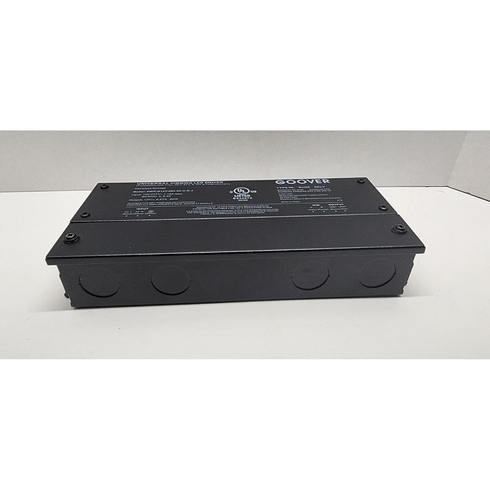 GOOVER 80W Dimmable LED Driver, 12V Dimmable Power Supply, AC to DC Transformer - Picture 3 of 3